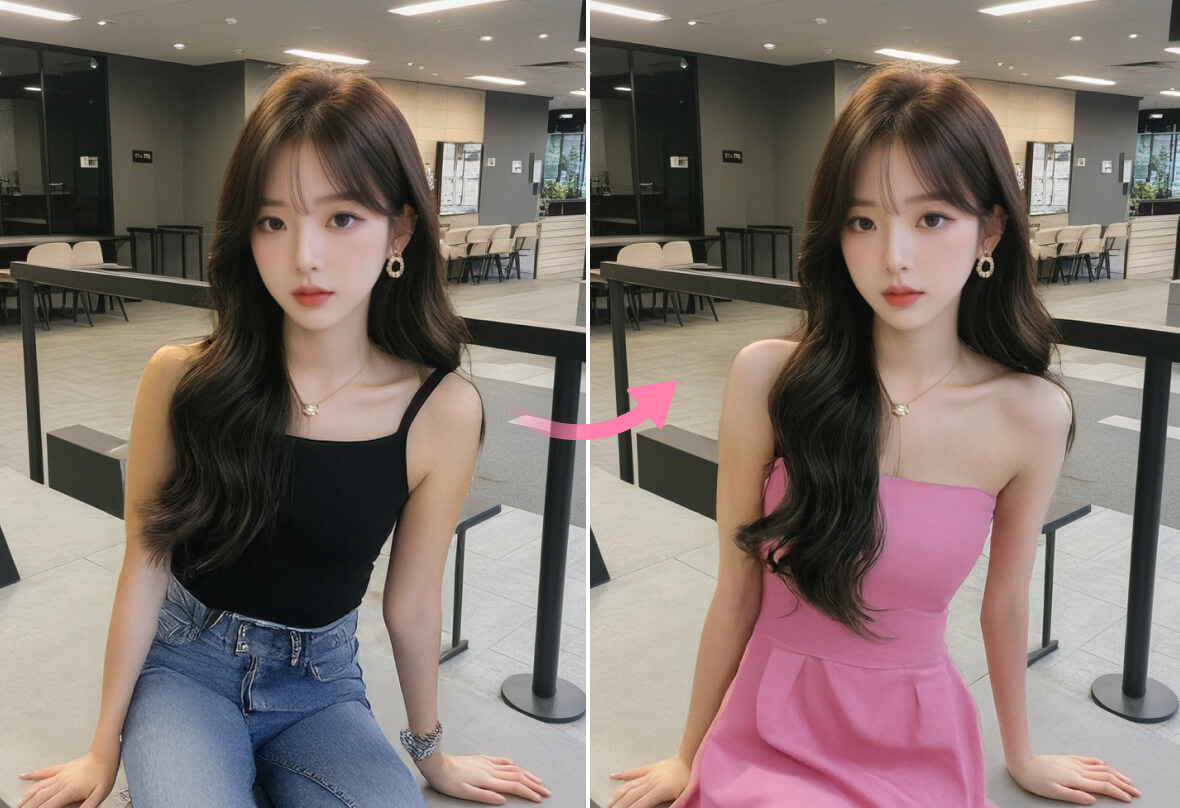 BeautyPlus AI 옷 체인저