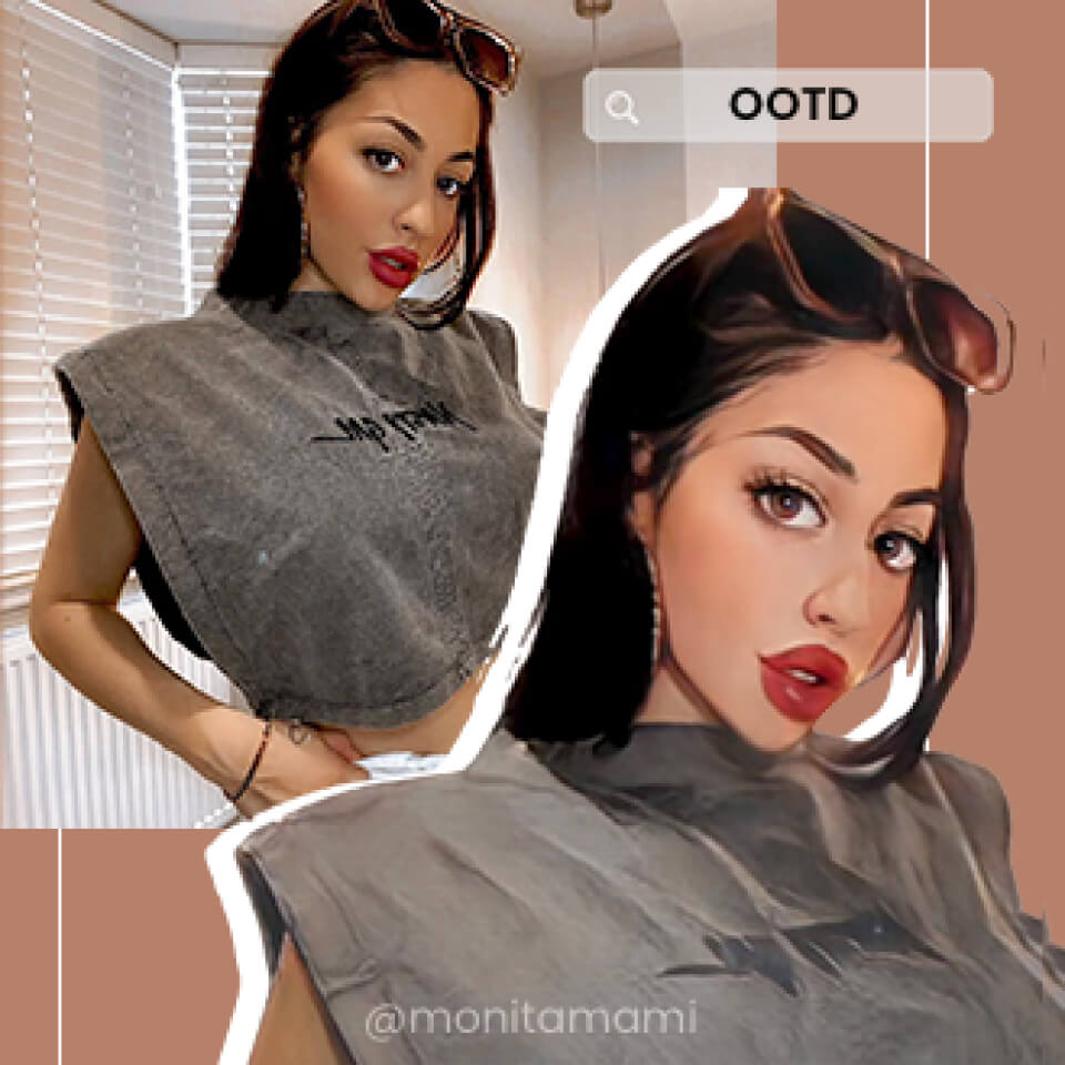 Cartoon filter to cartoon yourself before vs after