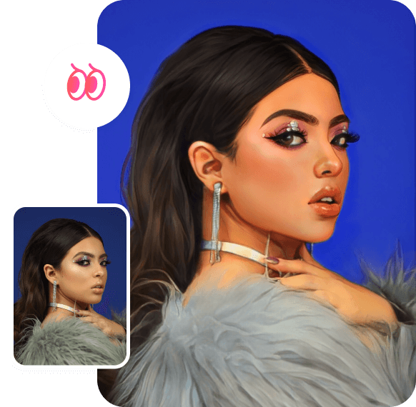 Cartoon filter to cartoon yourself before vs after