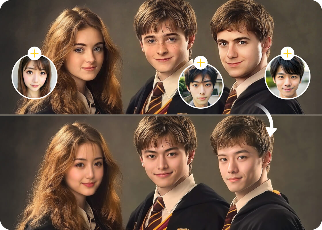 BeautyPlus AI Multiple Face Swap