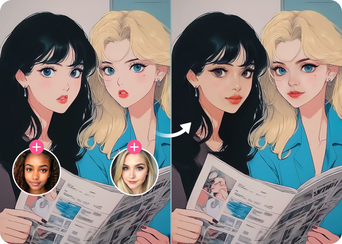 BeautyPlus AI Multiple Face Swap